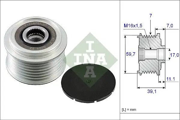 INA 535005310 Alternatör Kasnağı resmi