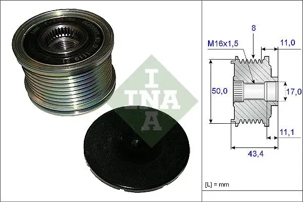 INA 535010810 Alternatör Kasnağı A0131540902 resmi