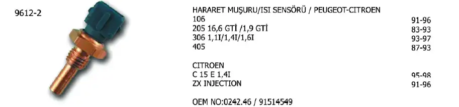 ÜNÜVAR 9612-2 Hararet Müşiri resmi