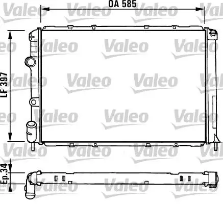 VALEO 731380 Radyatör 7701352605 resmi