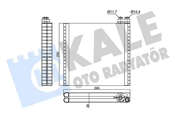 KALE 352980 Klima Radyatörü 77364087 resmi