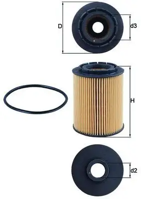 MAHLE OX160D Yağ Filtresi resmi