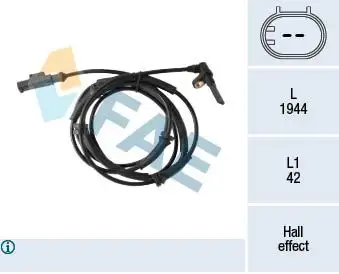 FAE 78432 ABS Hız Sensörü (Ön Sol) 46842227 resmi