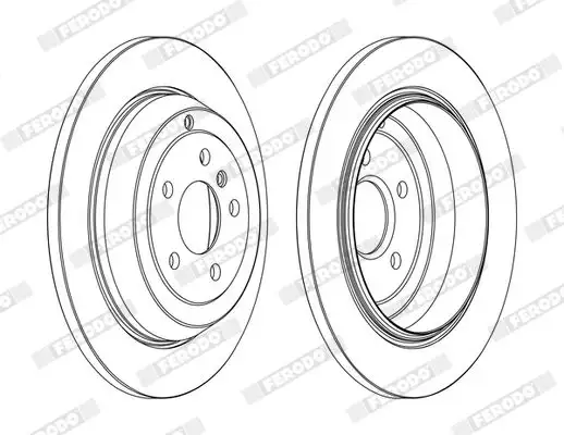 FERODO DDF1530C Arka Fren Diski A1644231212 resmi
