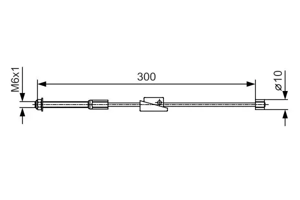 BOSCH 1987482132 El Fren Halatı (Ön) 2S612853AC resmi