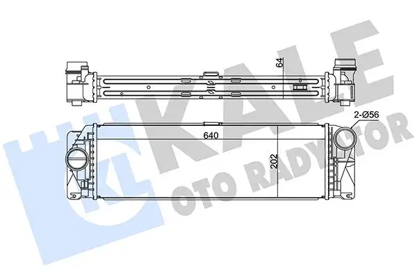 KALE 375640 Turbo Radyatörü A9075011600 resmi