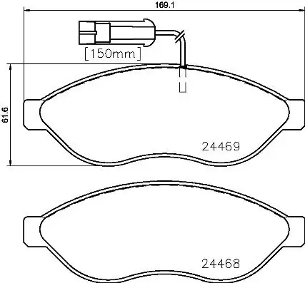 BREMBO P23143 Ön Fren Balatası resmi