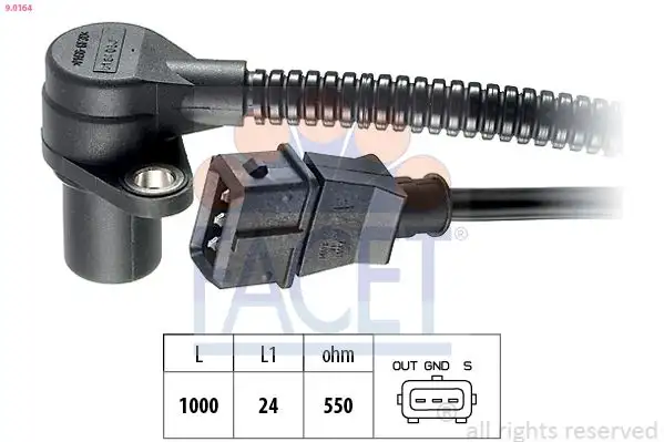 FACET 9.0164 Krank Sensörü 90493864 resmi