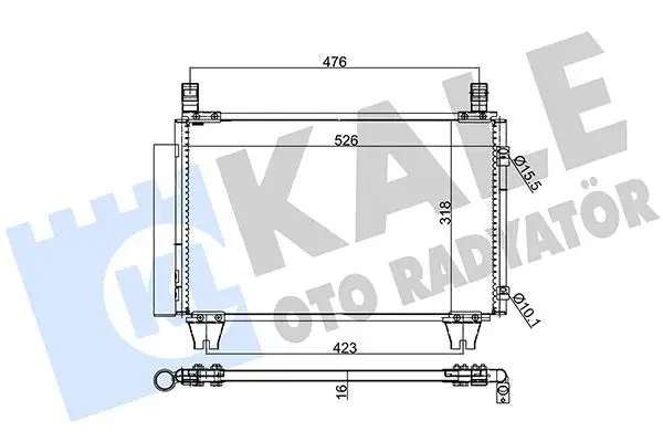 KALE 390100 Klima Radyatörü 8846052110 resmi