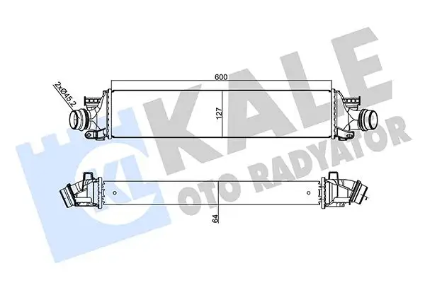 KALE 355940 Turbo Radyatörü 95199556 resmi