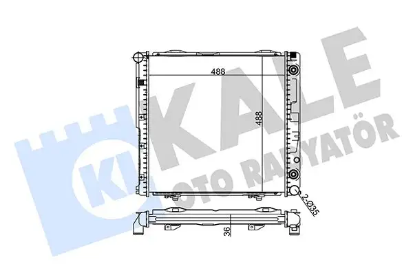 KALE 361400 Radyatör A1245000203 resmi