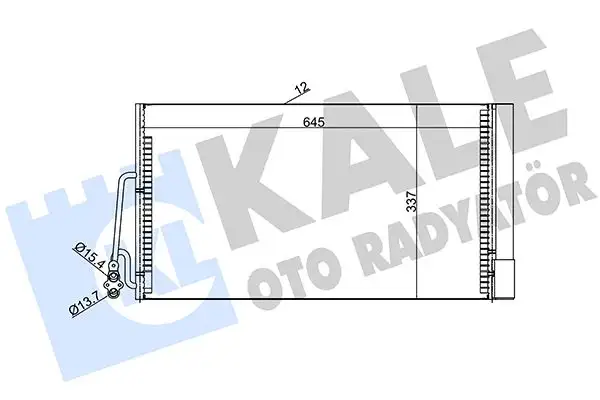 KALE 384900 Klima Radyatörü 64539239920 resmi