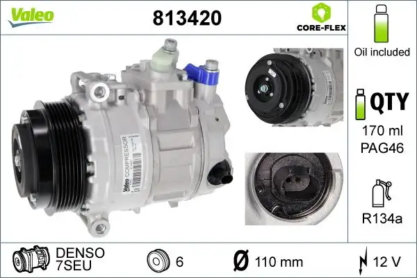 VALEO 813420 Klima Kompresörü resmi