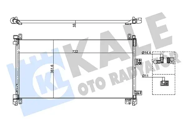 KALE 355155 Klima Radyatörü 9688473680 resmi
