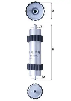 MAHLE KL1102 Yakıt Filtresi 4G0127401 resmi