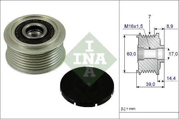 INA 535024510 Alternatör Kasnağı resmi