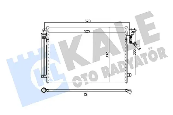 KALE 345360 Klima Radyatörü resmi