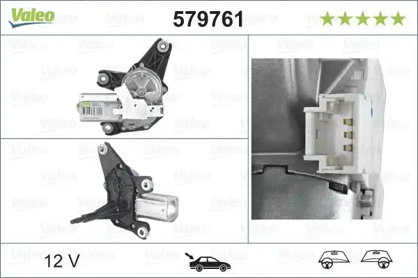 VALEO 579761 Silecek Motoru (Arka) 8200001892 resmi
