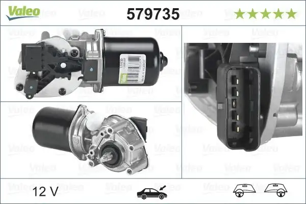 VALEO 579735 Silecek Motoru (Ön) 7701056003 resmi
