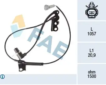 FAE 78419 ABS Hız Sensörü (Ön Sağ) 89542340NM resmi