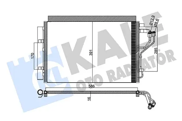 KALE 342525 Klima Radyatörü resmi