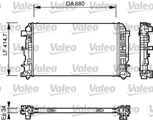 VALEO 735084 Radyatör resmi