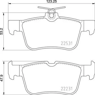 BREMBO P24175 Arka Fren Balatası resmi