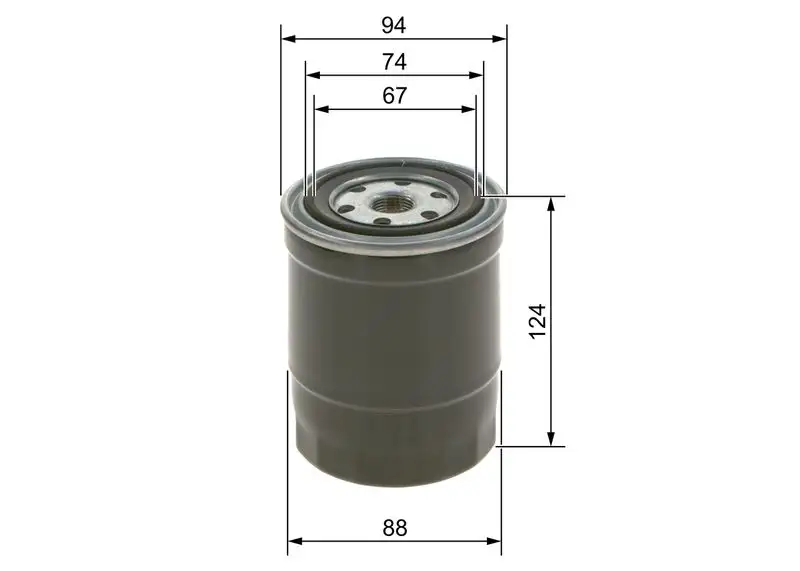 BOSCH 09864B2018 Yakıt Filtresi 1640502N10 resmi