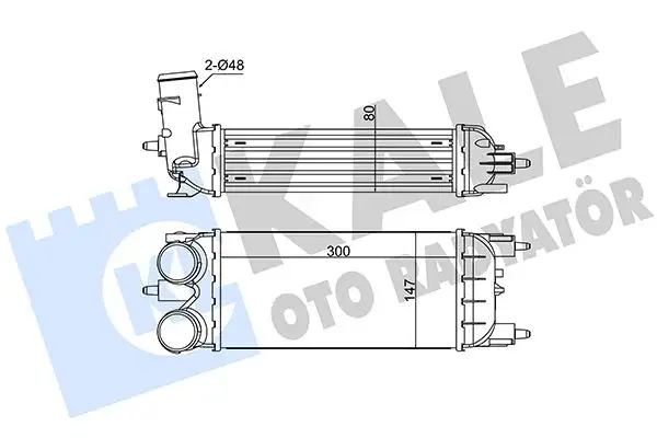 KALE 352290 Turbo Radyatörü 9804955180 resmi