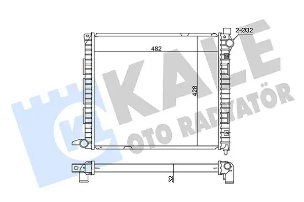 KALE 359400 Radyatör PCC000100 resmi