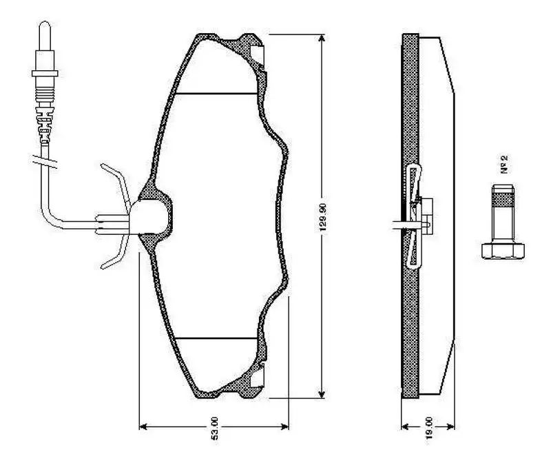 BOSCH 0986TB2296 Ön Fren Balatası 425268 resmi