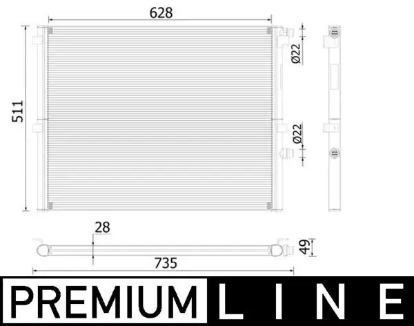 MAHLE CR2307000P Radyatör resmi