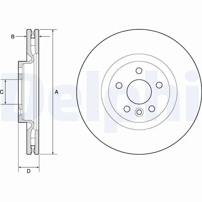 DELPHI BG9183C Ön Fren Diski LR059122 resmi