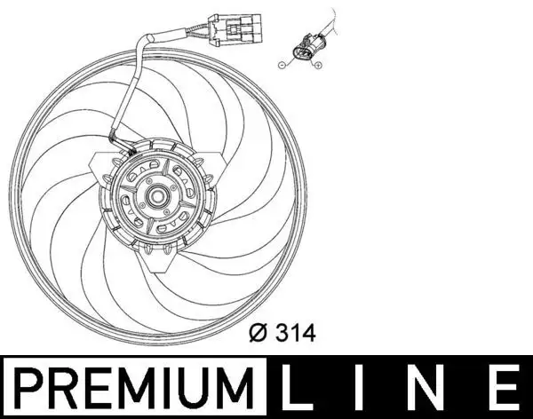 MAHLE CFF118000P Fan Motoru 1341332 resmi
