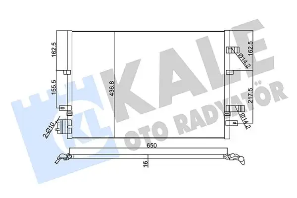 KALE 345380 Klima Radyatörü resmi