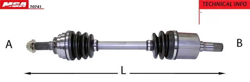 MGA 70741 Ön Aks (Sol) resmi