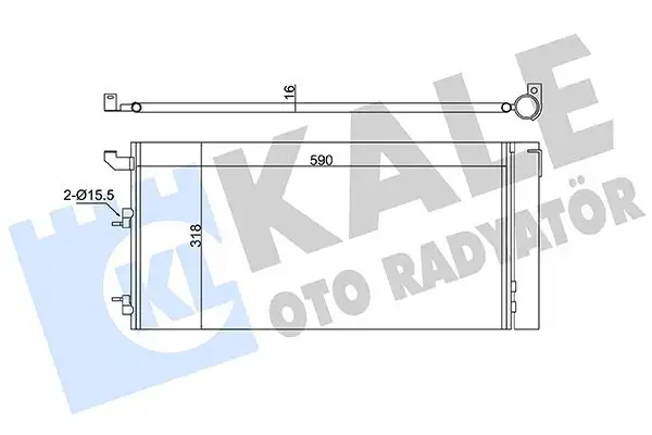 KALE 350570 Klima Radyatörü 51960727 resmi