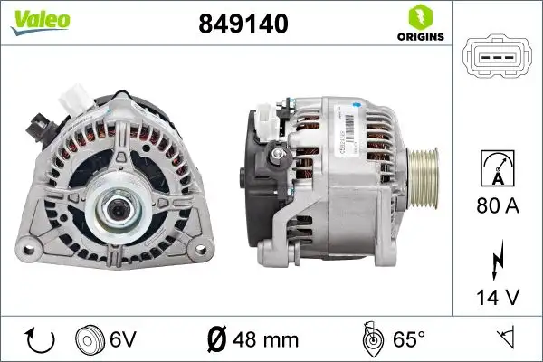 VALEO 849140 Şarj Dinamosu resmi