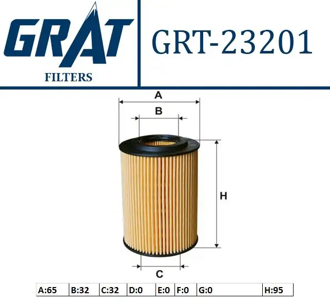 GRAT 23201 Yağ Filtresi 15430RSRE01 resmi