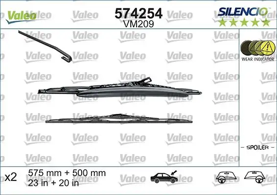 VALEO 574254 Silecek Süpürgesi (Takım) 61612458348 resmi