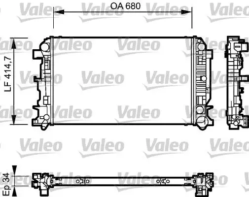 VALEO 735089 Radyatör resmi