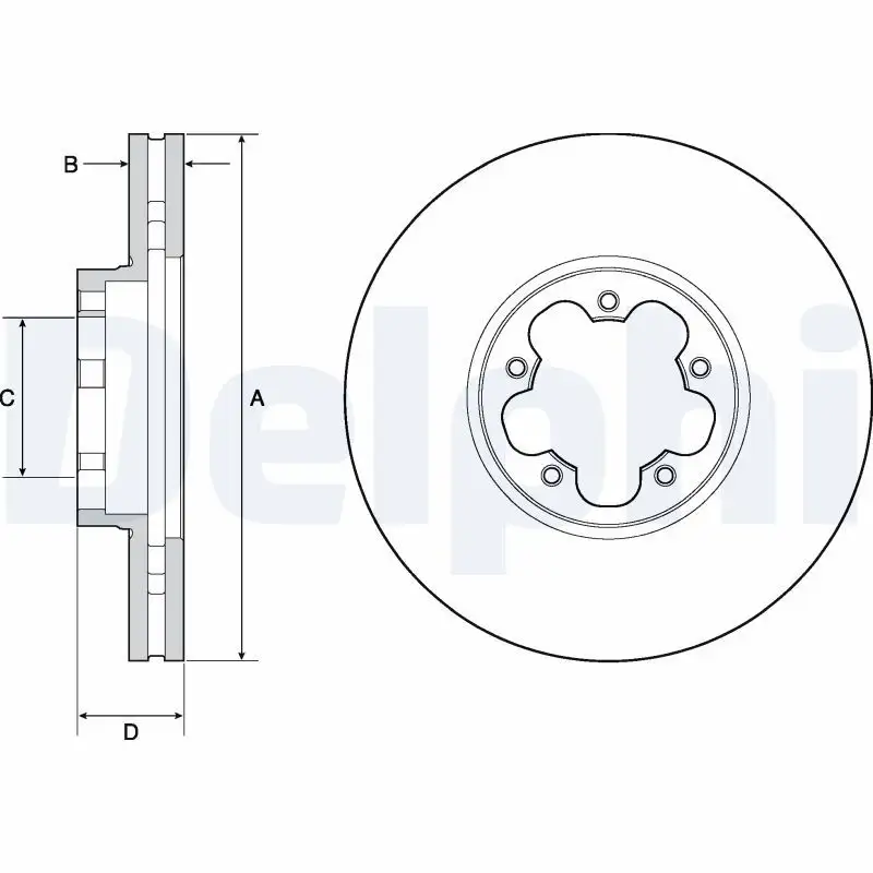 DELPHI BG9142C Ön Fren Diski resmi