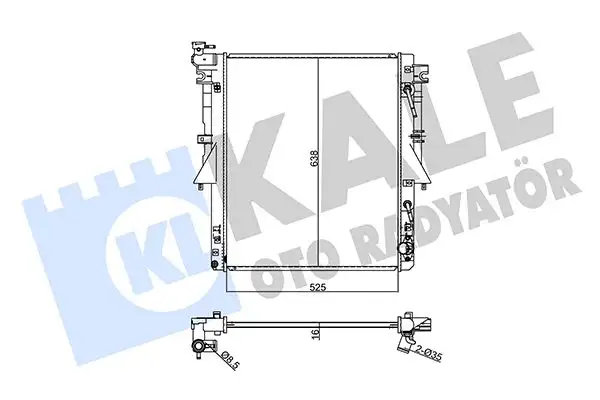 KALE 355065 Radyatör 6000605264 resmi