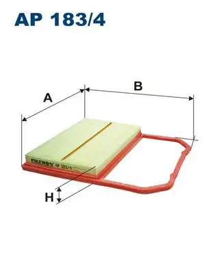 FILTRON AP183/4 Hava Filtresi 04C129620C resmi