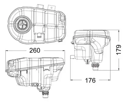 MAHLE CRT60000S Yedek Su Deposu resmi
