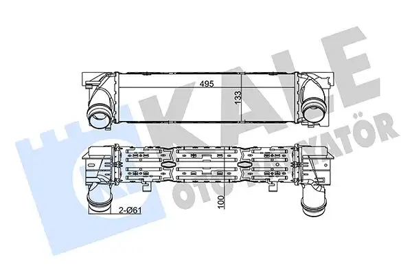 KALE 344840 Turbo Radyatörü 17517600532 resmi