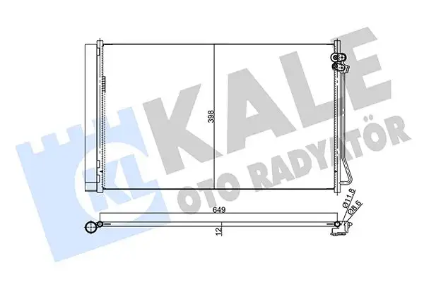 KALE 357970 Klima Radyatörü A4478350070 resmi