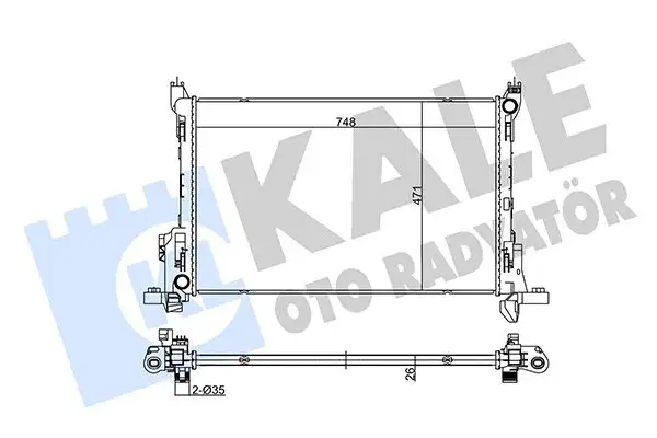 KALE 355635 Radyatör resmi