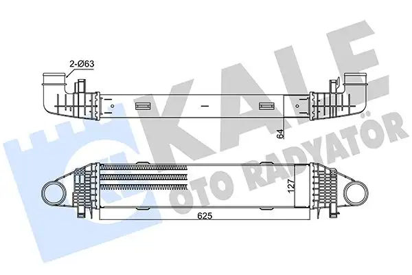 KALE 347700 Turbo Radyatörü A2045000500 resmi