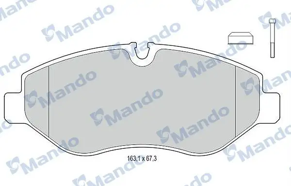 MANDO MBF015671 Ön Fren Balatası resmi